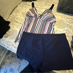 2 piece bathing suit.